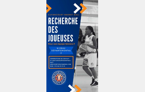 Recherche joueuses et joueurs séniors